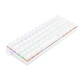 Teclado Gamer Mecânico Redragon Lakshmi Lunar White Switch Azul Rainbow K606W-R