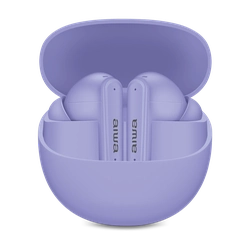 Fone de Ouvido Eardbud AIWA, Bluetooth, IPX4, ANC, Roxo - AWS-EB-04-P