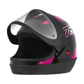 Capacete New Sport Moto Tamanho 58 Preto/rosa Pro Tork