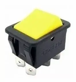 Chave Gangorra On/off/on Kcd4-203 6t 3 Posições Amarela
