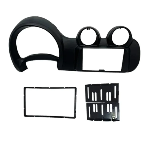 Moldura 6.8 e 7 Fiamon Fiat/uno Vivace 2010/2016 e Fiorino G3 2014/2021 - Preto Fosco