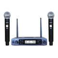 Microfone Duplo De Mao Uhf-527m Sem Fio