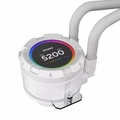 Water Cooler 240mm Pcyes Vision White Ghost - Tela Lcd 2,1 - Vs240wg