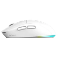 Mouse Gamer Sem Fio Pcyes Basaran Stealth White Ghost 10000 DPI RGB 6 Botões - Pmgbrstwg