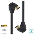 Cabo Hdmi 2.0 Vinik 4k Ultra HD 3D Conectores 90° 2 Metros - H20b90-2