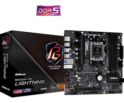 Placa Mãe Asrock Am5 B650m Pg Lightning 4xddr5 7200mhz 4xusb 2.0 2xusb 3.2 Hdmi/dp 1xusb3.2 Tipo-c 2.5gigabit
