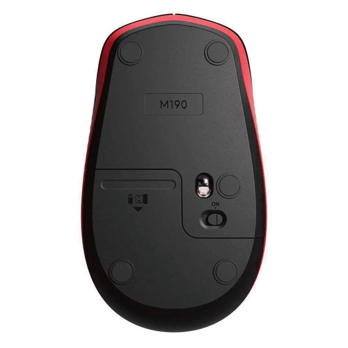 Rato sem fio Logitech M190 - Preto - USB - Cursor suave