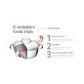 JOGO DE PANELAS COOKWARE ALLEGRA 5PC TRAMONTINA INOX