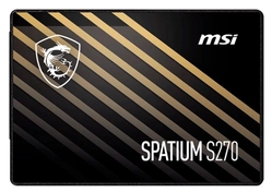Ssd Msi Spatium S270, 240gb, 2.5, Sata Iii 6gb/S, Leitura 500mb/S, Gravacao 400mb/S, Spatium-S270-240g