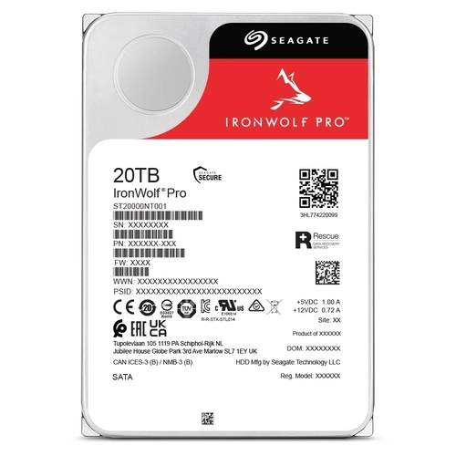 HD 20tb Seagate Ironwolf Pro 256mb 7200rpm - St20000nt001
