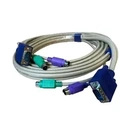 Cabo KVM PS2 + VGA Dupla Face 1,5m