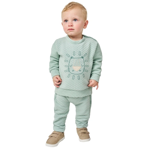 Conjunto Blusa e Calça Jacquard Bordado Leão Perfect Boys - Masculino