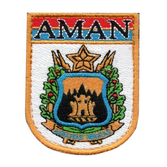 Distintivo de Organização Militar Bordado Colorido AMAN (DOM)