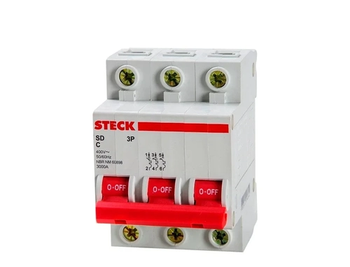 Disjuntor trifasico Steck curva C 16A