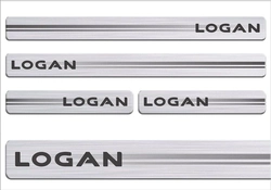 Soleira Protetora Logan 2014/ 4 Peças Adesivo Resinado