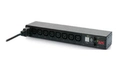 Pdu Apc Horizontal 220v 16a Ent/iecc20 Sai 8 Nc13 Ap7921b