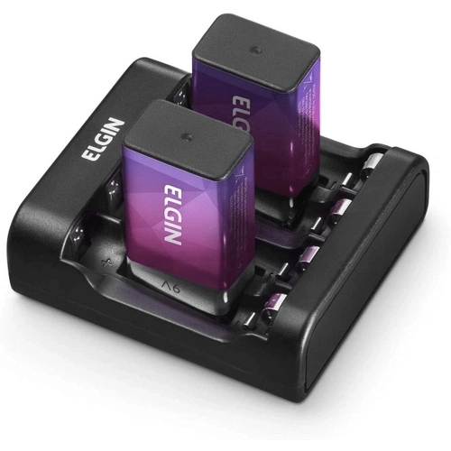 CARREGADOR DE PILHAS USB ELGIN