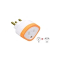 Adaptador Reverso Daneva Dn1629 2p+t 10a 250 Volts Cores Sortidas