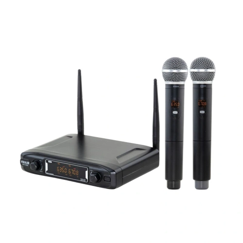 Microfone Sem Fio Duplo Uhf Vs148dm Vokal