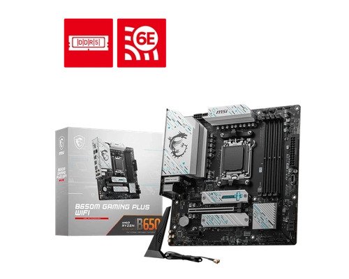 Placa Mãe AMD AM5 MSI B650M Gaming Plus Wifi