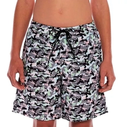 Bermuda De Tactel Mormaii Estampa Camuflada Masculina - Cinza/Preto/Verde