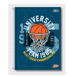 Caderno Espiral Capa Dura D+ 1 Matéria Universitário 96 Folhas Masculino Tilibra