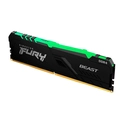Memória DDR4 8GB 2666MHz Kingston Fury Beast RGB - KF426C16BBA/8