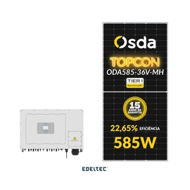Gerador Edeltec Solar Deye 111,15 Kwp Tri. 380v Fibromadeira (75k/585w)