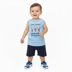 Conjunto Regata E Shorts ReiRex Waves Masculino