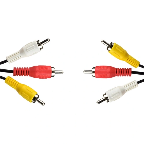 Cabo De Audio/ Video Evus 3rca + 3rca M/ m C-060 1,50m