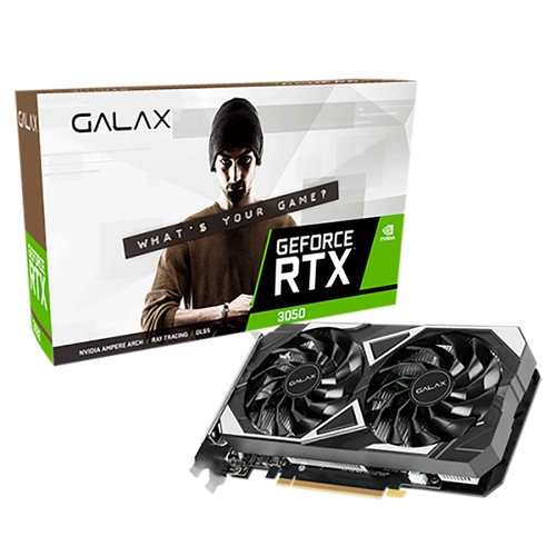 Placa de Vídeo Galax Nvidia GPU RTX 3050 EX 1- Click OC, 6GB, GDDR6, DLSS, Ray Tracing - 35NRLDMD9OEX