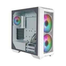 Gabinete Cooler Master Haf 500 E-atx Lateral Vidro Temperado 2 Fans Argb 200mm Branco    H500-wgnn-s00