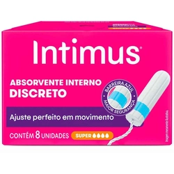 Absorvente Interno Super Contém 8 Unidades Intimus
