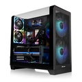 Gabinete Thermaltake Mid Tower View 390 Flow TG USB Type-C BLACK Vidro Temperado Com 2 X Fans 120mm CA-11F-00M1WN-00