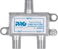 Divisor Satélite 1 Entrada e 2 Saídas - 5~2400 Mhz (vhf / Uhv / Satélite) Com Passagem Dc Pqdv-2022