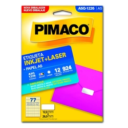 Etiqueta Adesiva Pimaco A5Q1226 12,0 X 26,0mm com 12 Folhas