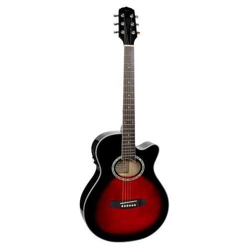 Violao Eletrico Nylon Mini Jumbo C/ Cutaway Gsf-1dceq Red Burst Giannini