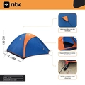 Barraca de Camping 3/4 Pessoas Falcon NTK 1000mm Costura Selada (Nautika)