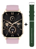Relógio Smartwatch G-tide S3 Pro 49mm Pulseira Rosa + pulseira extra - Cor Dourado