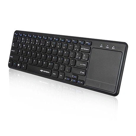 Teclado C3TECH Sem Fio Touchpad Preto - K-WT100BK