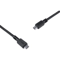 Cabo Usb Tipo c para Mini Usb b 2.0 para Type c Tipo c 1 Metro Preto - Pucmbp-1