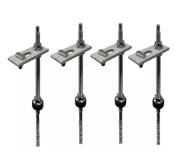 Kit 8 Parafusos Estrutura Painel Solar Fibro Madeira 20 Cm