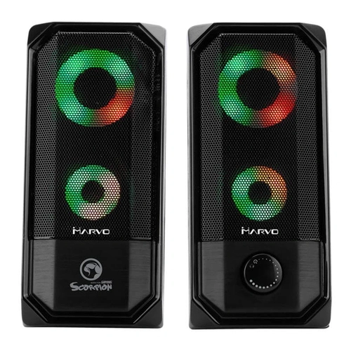 Caixa de Som Gamer Marvo RGB 2x3W USB - SG-265