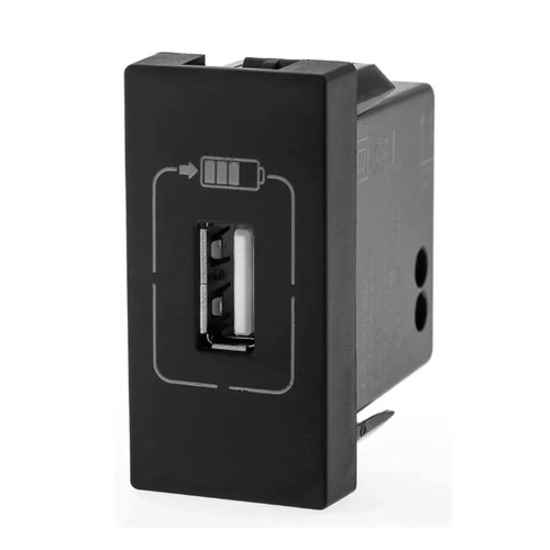 Modulo Carregador Legrand Pial Plus+ 1x Usb 1500ma 1m  Preto  615088pt
