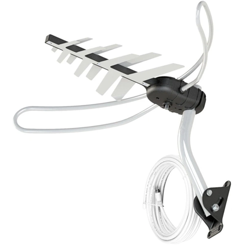 Antena Tv Digital Externa  4 Em 1 Vhf/uhf/fm/hdtv Dtv-3000, Completa, Com Mastro e Cabos 15 Metros