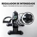 Mini Bicicleta Ergométrica Portátil para Exercícios Braços e Pernas Pro Preta