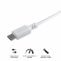 Cabo para Celular Usb a 2.0 para Usb Tipo c 1 Metro Branco - Puacb-01