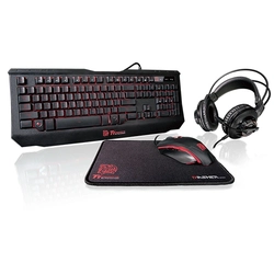 Kit Teclado, Mouse, Mousepad e Headset Thermaltake Esports Gaming, multicolor - KBGCKPLBLPB01