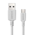 Cabo para Celular Tablet Carregamento Usb a 2.0 Macho P/ Usb Tipo-c - Branco - 1 Metro - Puacb-01