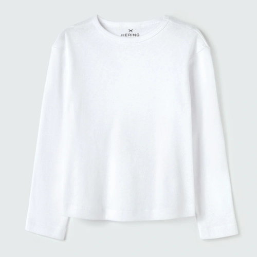 Blusinha Manga Longa Básica Branca Hering - Feminina